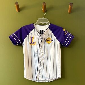 NBA Kids Lakers Purple and White Jersey